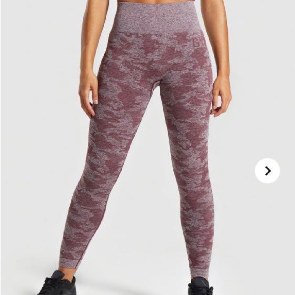 Gymshark Berry Camo Seamless Leggings